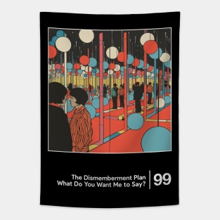 The Dismemberment Plan - Minimalist Graphic Artwork Design Tapestry