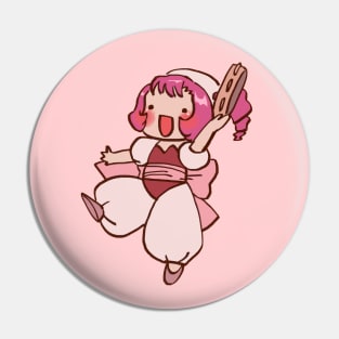 cute pink pastel sumomo persocom doing the wake up call dance / chobits Pin