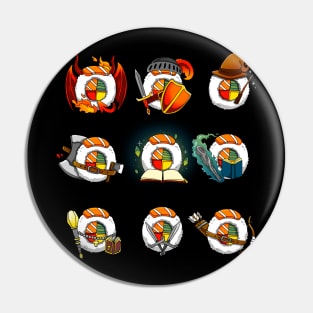 Sushi Rol Play Game Pin