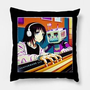 Music Producer using AI to make music Pillow