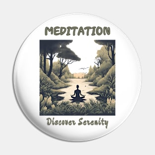 Discover Serenity, Meditation, Spiritual, Motivation Pin