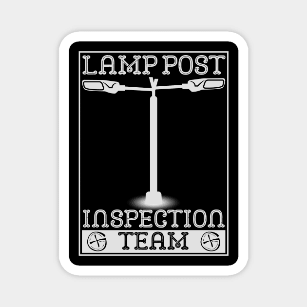 Lamp Post Inspection Team Magnet by The WYLD Tribe