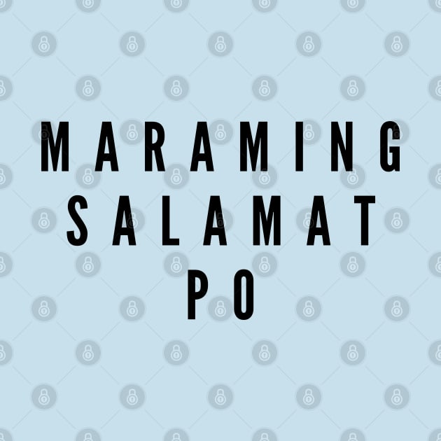 Tagalog word - maraming salamat po by CatheBelan