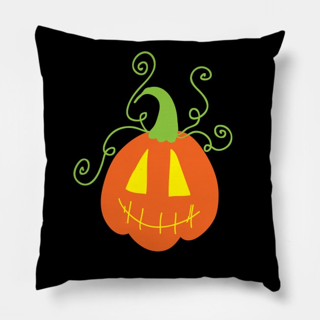 Cute Jack o' Lantern Pillow by saradaboru