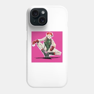 brave soldier in cammoflauge art anime style Phone Case