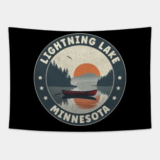 Lightning Lake Minnesota Sunset Tapestry