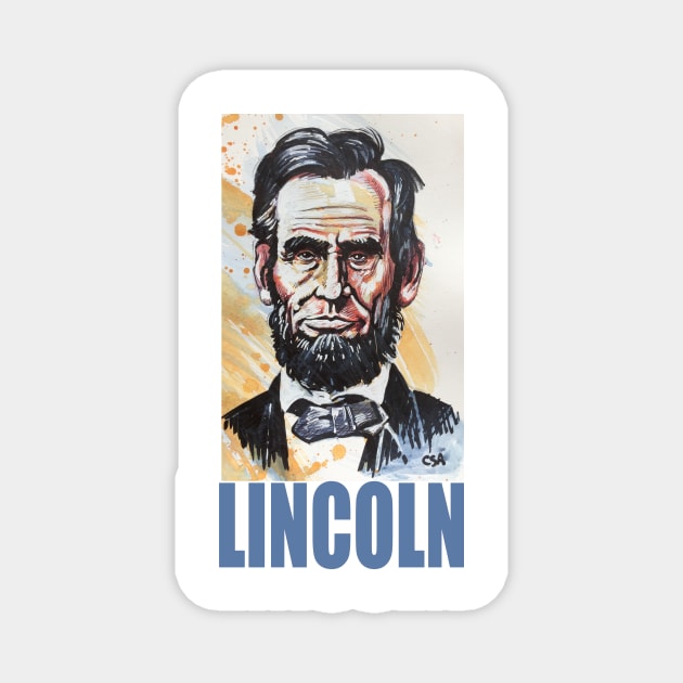 ABRAHAM LINCOLN Magnet by MasterpieceArt