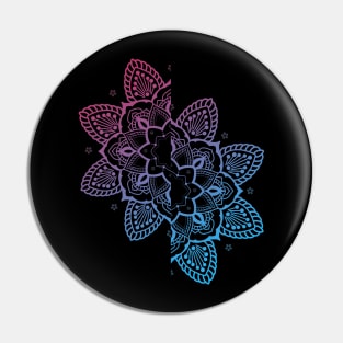 split flower mandala Pin