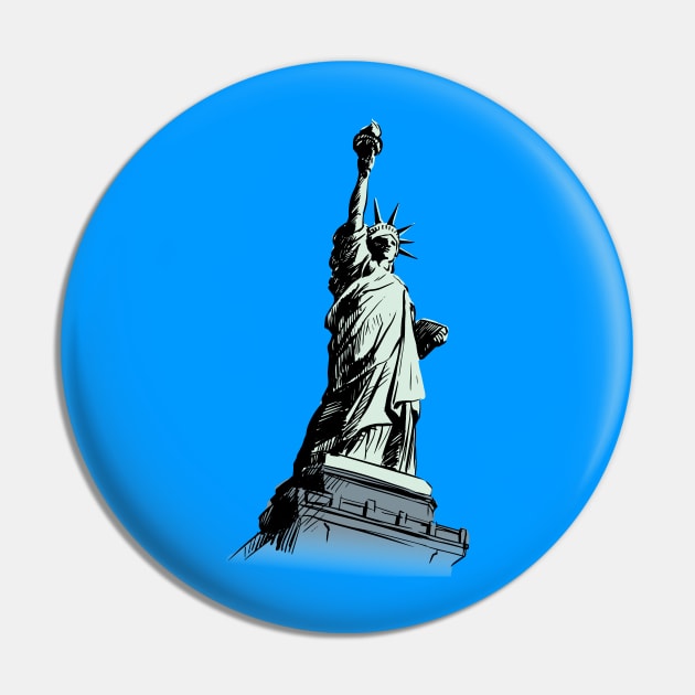 Statue of Liberty Pin by Tapan