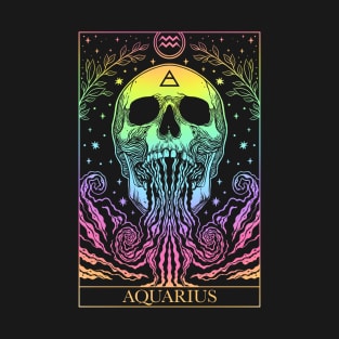 Zodiac sign tarot card Aquarius T-Shirt