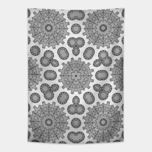 Magical black and white mandala 008 Tapestry