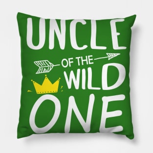 Funny Shirt Awesome Uncle Of The Wild One Pillow