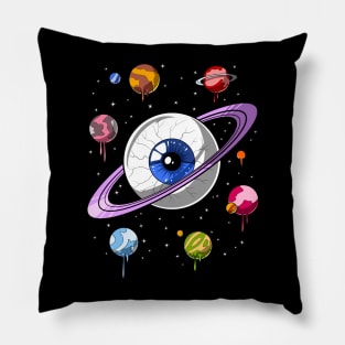 Psychedelic Trippy Space Pillow