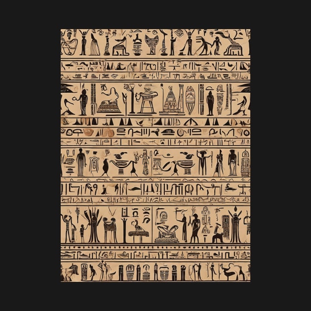 Egyptian hieroglyphs by likbatonboot