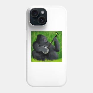 Gorilla with Sunbird Phone Case