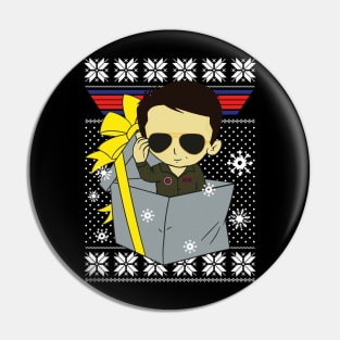 Top gun xmas Pin