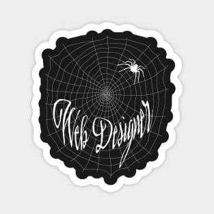 Web Designer - Cute Funny Spiderweb Design Magnet