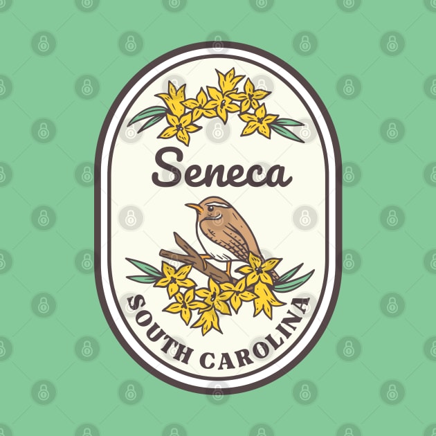 Seneca South Carolina Wren SC Tourist Souvenir by carolinafound