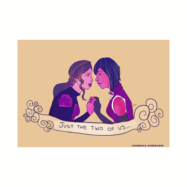 Femslash February - Korrasami by georgiagoddard