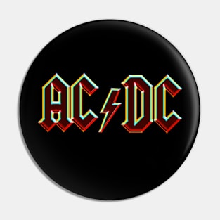 ACDC Retro Glowing Neon Pin