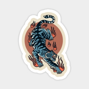 oriental tiger tattoo Magnet