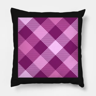 Magenta Plaid Pillow