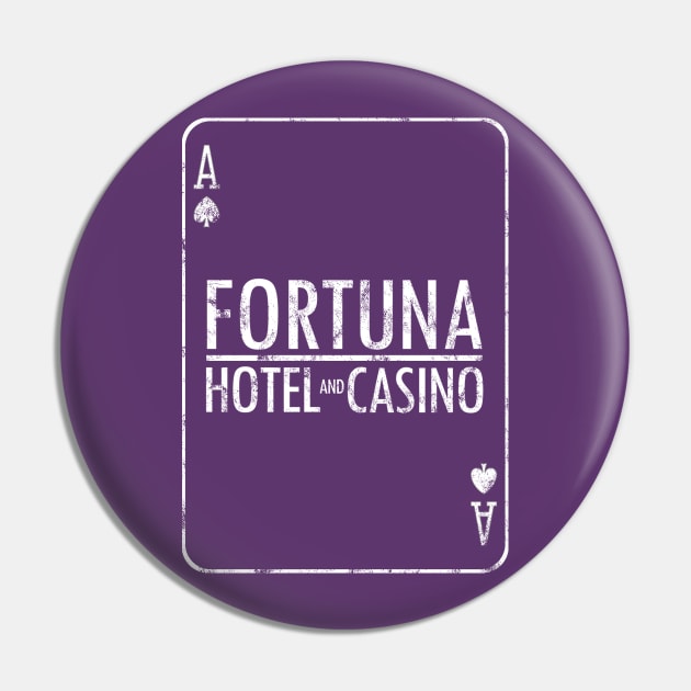 Blood & Truth Fortuna Hotel And Casino Playing Card Pin by StebopDesigns