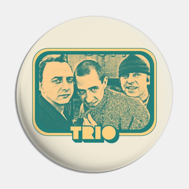 Trio - 80s Retro Record Fan Design Pin by DankFutura