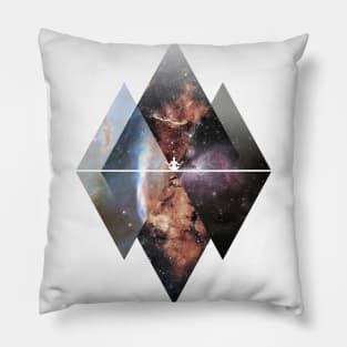 Cosmic Meditation Abstract Art Pillow