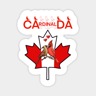 Red Cardinal  bird Canada symbol Magnet