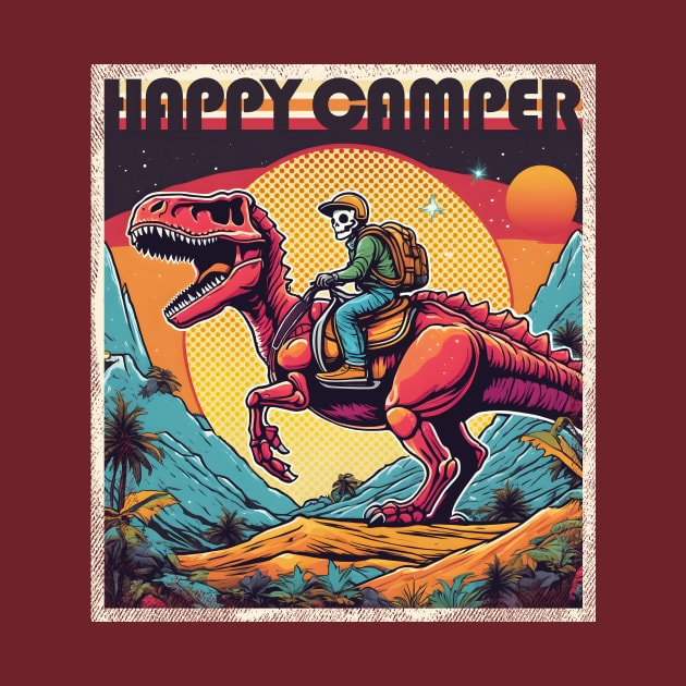 happy camper (boy riding dinosaur) by hayr pictures