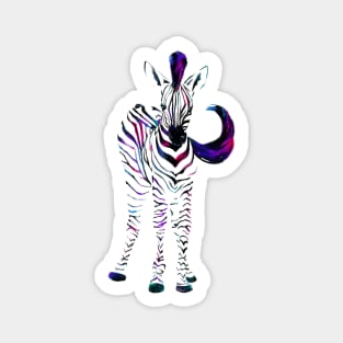 Galaxy Zebra Magnet