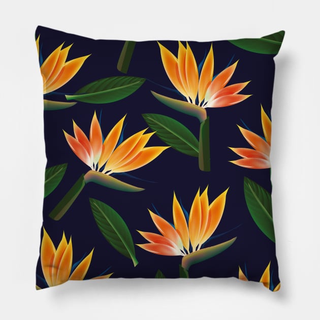 Bird of Paradise Pillow by nickemporium1