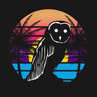 Bird Lover | Birdwatching | Retro Vintage Silhouette Owl T-Shirt
