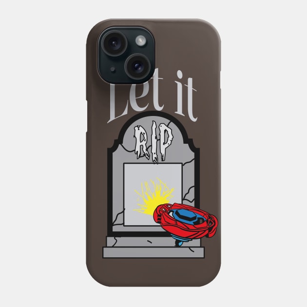 gravestone let it rip Phone Case by Lins-penseeltje