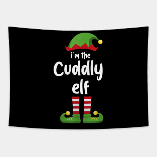 I'm The Cuddly Elf Family Matching Christmas Pajama Gifts Tapestry