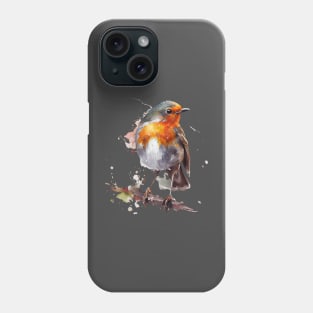 Robin Bird Watercolor 2.0 Phone Case