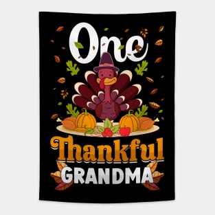 Thanksgiving day November 24 One thankful grandma Tapestry