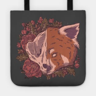 Autumn Red Panda Skull Tote