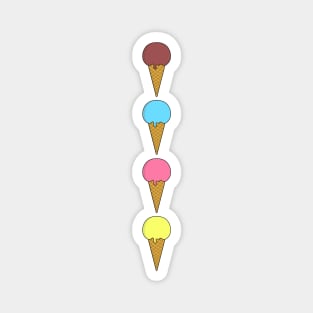 Colorful Ice Cream Magnet