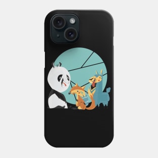 Fox panda and llama animals friend gift Phone Case