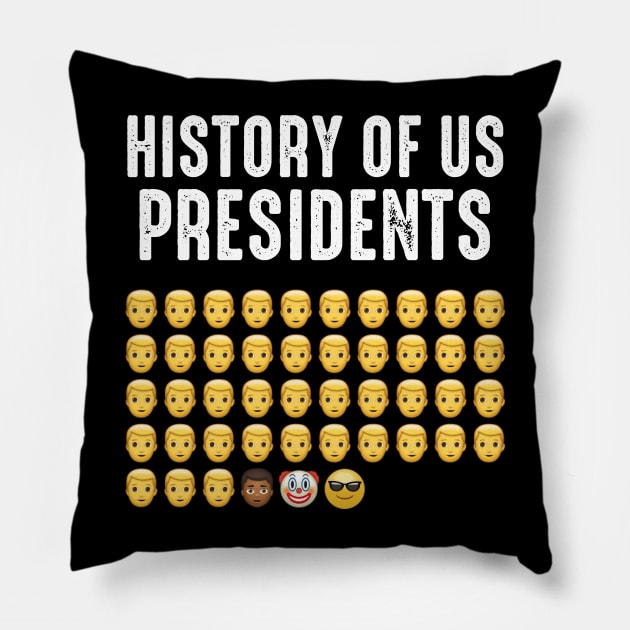 History Of Us Presidents Pillow by LMW Art