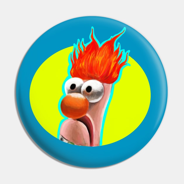 Beaker The Muppets Fan Art Illustration Pin by CatsandBats