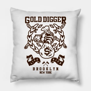 Gold Digger Pillow