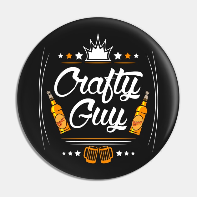 Crafty (Beer) Guy Pin by jslbdesigns