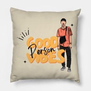 Good Vibes Person Boy Ver. Pillow