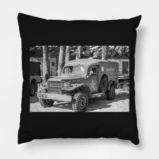 World War 2 military police vehicle Pillow