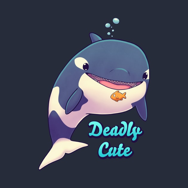 Deadly Cute Orca // Kawaii Whale, Sea Life, Animals by Geekydog