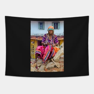 Hampi Villager. Tapestry