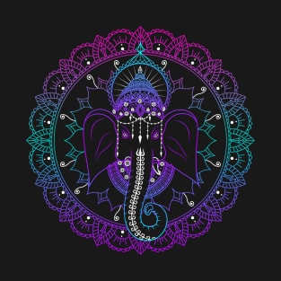 Ganesh multi color mandala T-Shirt